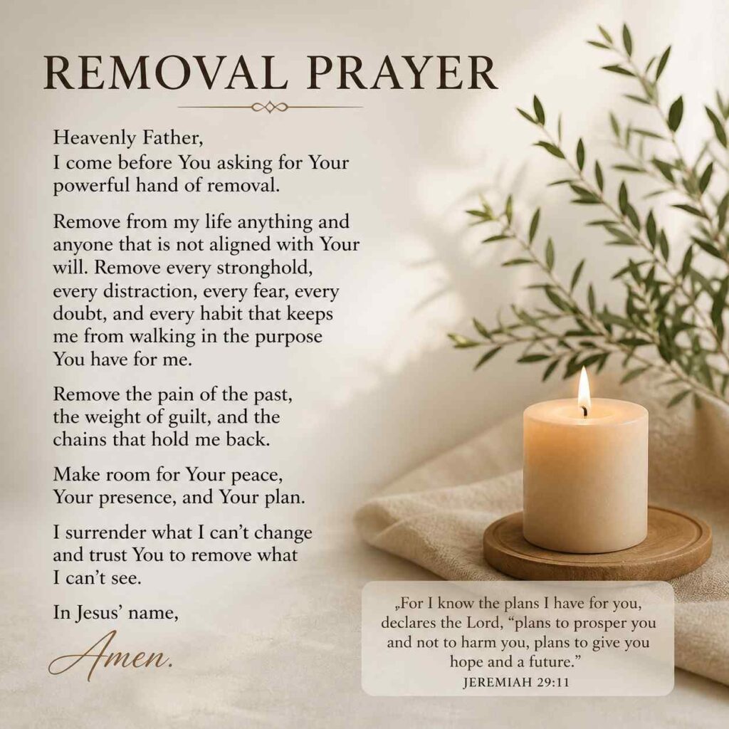 removal prayer