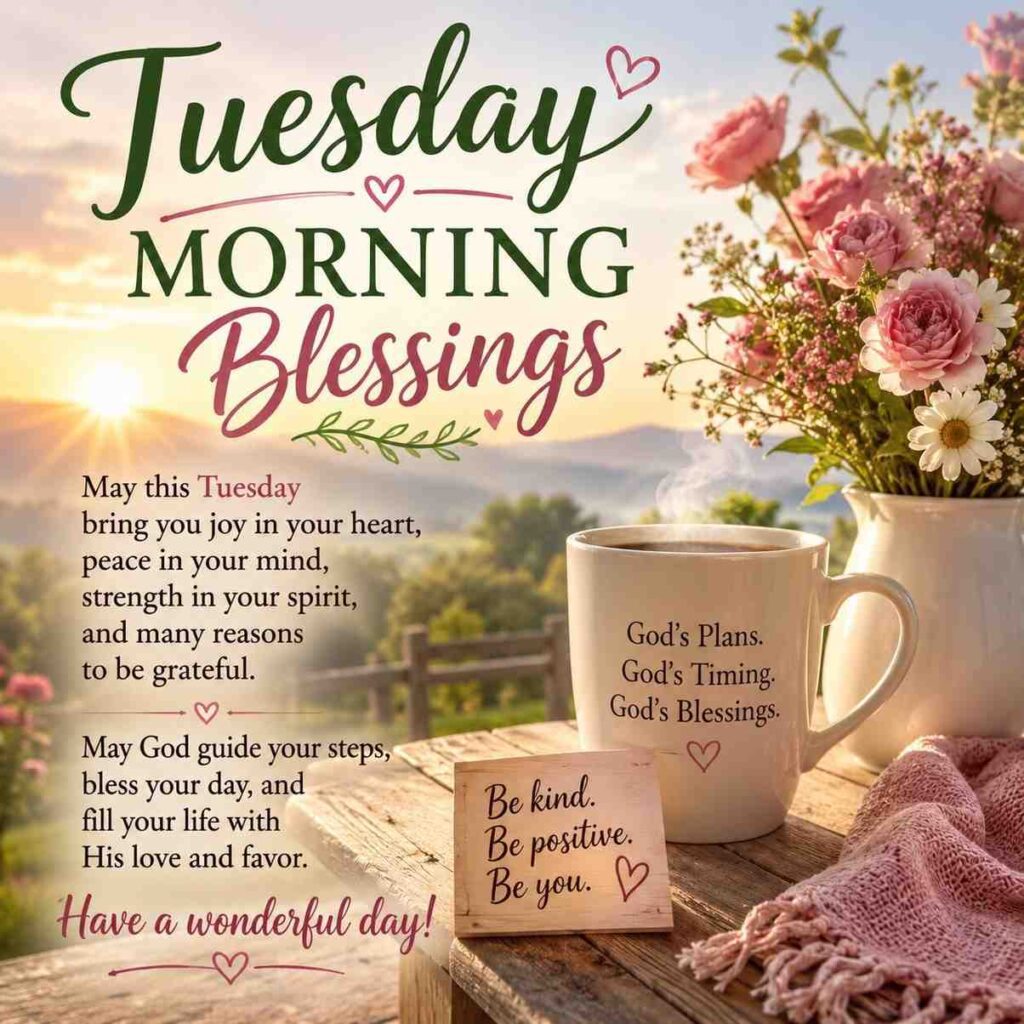 Tuesday Blessings Good Morning Wishes,