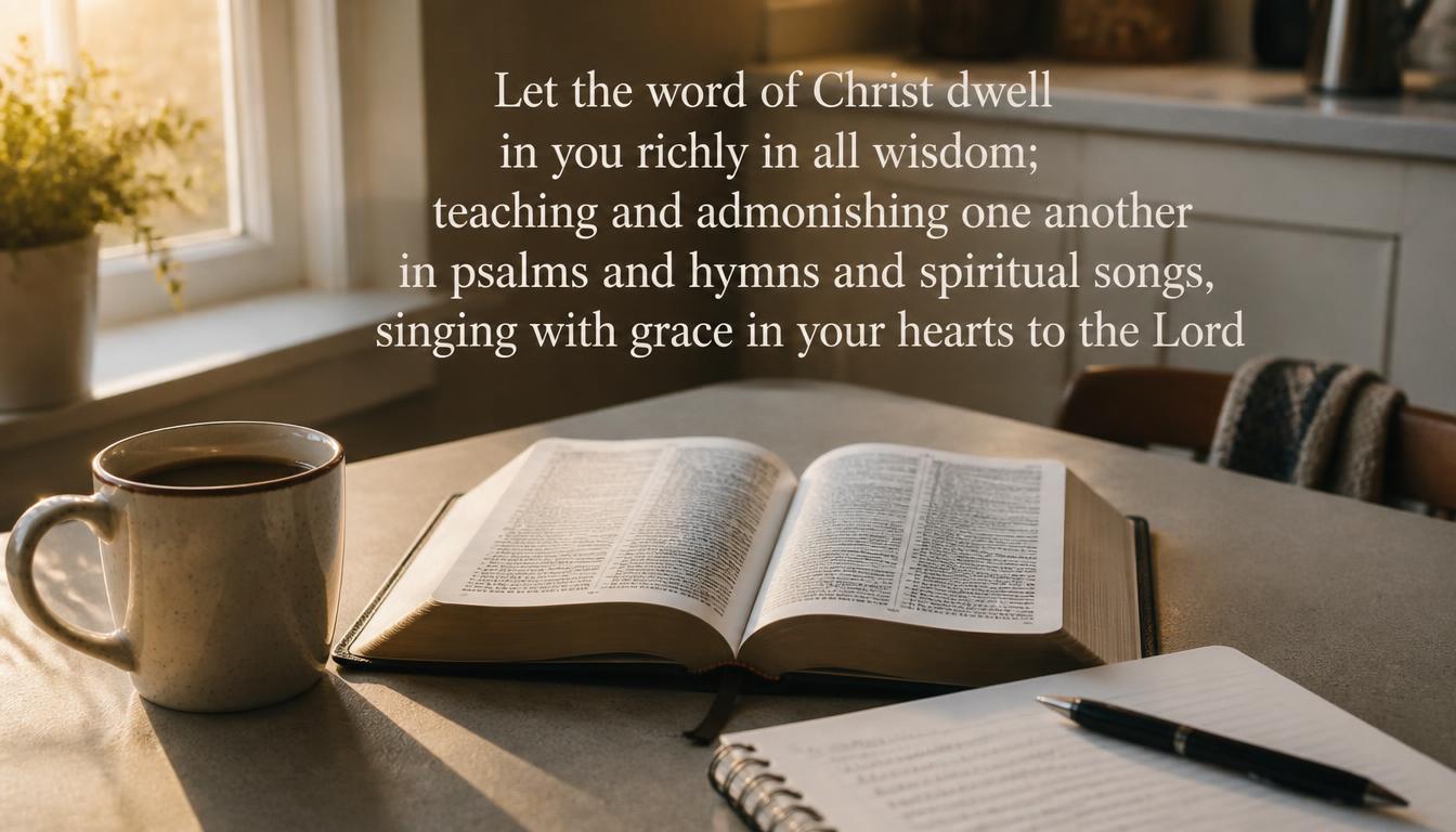 Journal and Bible together, representing faith put into daily practice