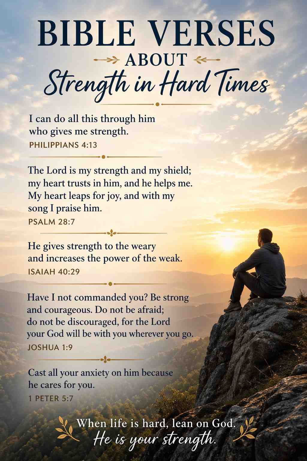 Bible Verses About Strength in Hard Times Guide