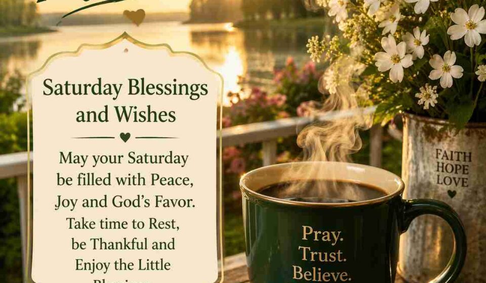 Good morning, Saturday blessings.