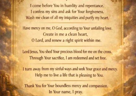Prayer for Forgiveness of Sins