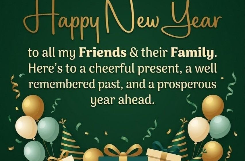 Cute New Year Wishes for Friend