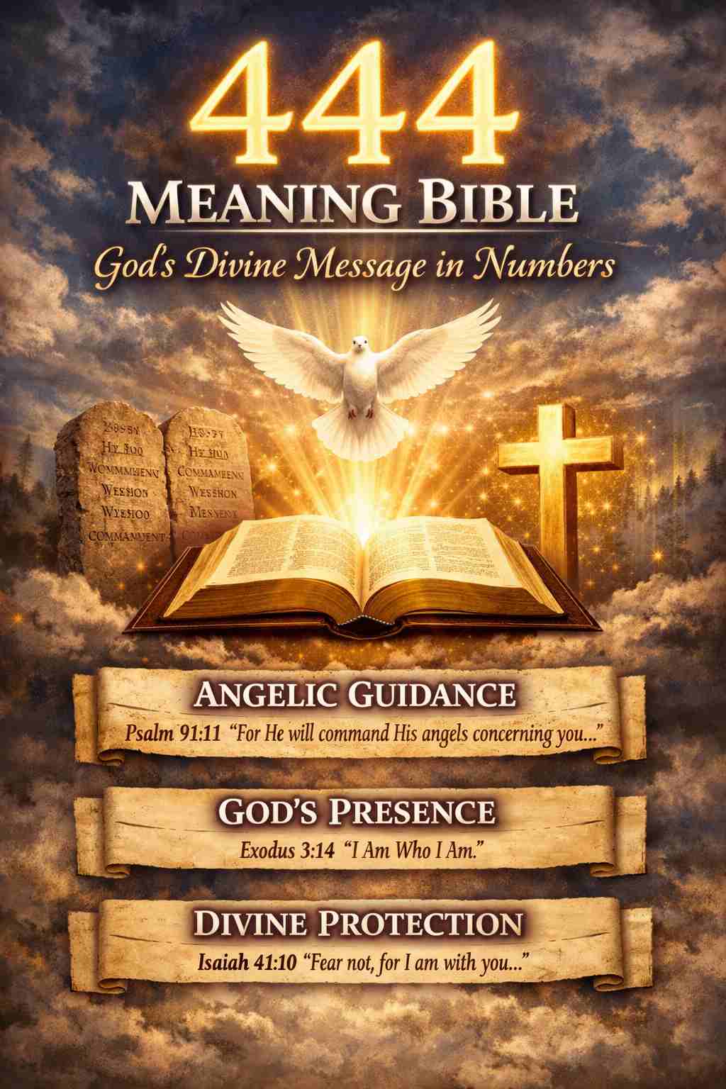 Scripture 444 444 Meaning Bible: God's Divine Message in Numbers