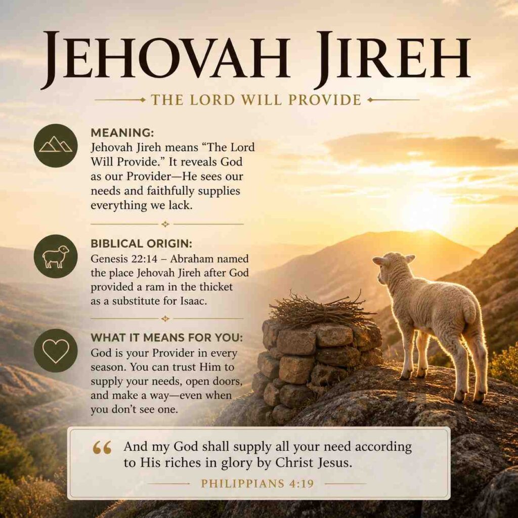 Jehovah Jireh Meaning